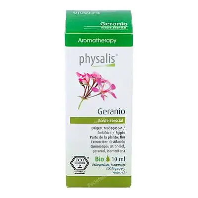 Aceite esencial de geranio BIO 10 ml, Physalis