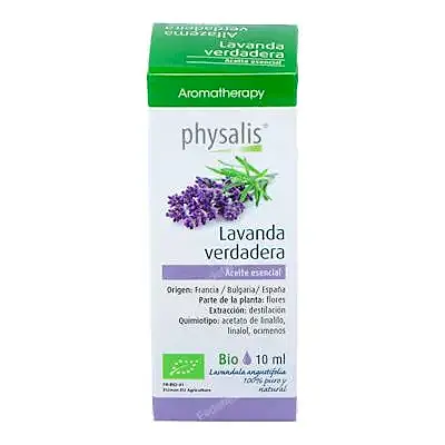 Aceite esencial de lavanda verdadera BIO 10 ml, Physalis
