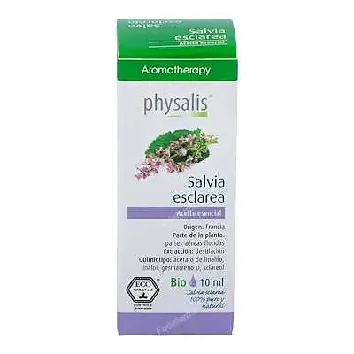 Aceite esencial de salvia esclarea BIO 10 ml, Physalis