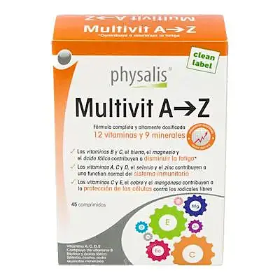 Multivit a-z 45 comprimidos, Physalis