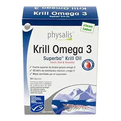 Krill omega 3 30 cápsulas, Physalis