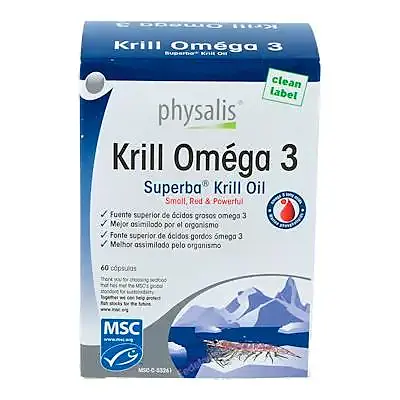 Krill omega 3 60 cápsulas, Physalis