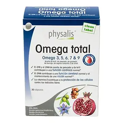 Omega total 30 cápsulas, Physalis