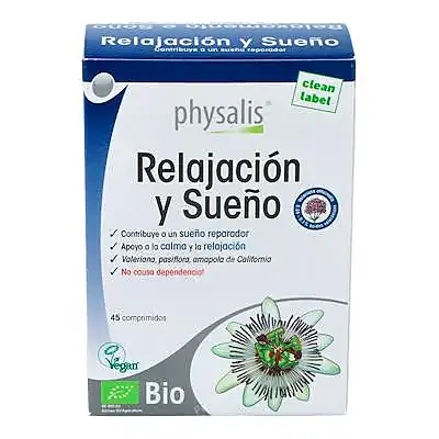 Relajacion y sueño BIO 45 comprimidos, Physalis