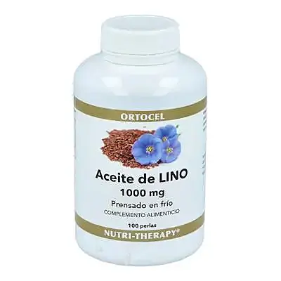 Aceite de linaza (semilla lino) 1000 mg 100 perlas, Ortocel