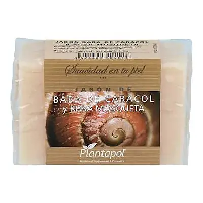 Jabón natural baba de caracol y rosa mosq 100 g, Plantapol