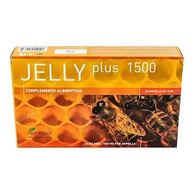 Jelly plus 1500 jalea real 20 ampollas, Plantapol