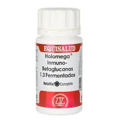 Holomega inmuno betaglucanos 1,3 fermentados 50 cápsulas, Equisalud