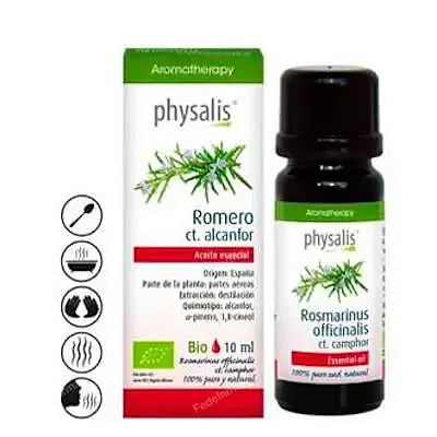 Aceite esencial de romero ct. alcanfor BIO 10 ml, Physalis