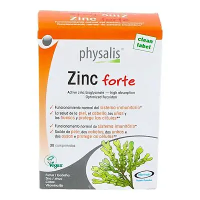 Zinc forte BIO 30 comprimidos, Physalis