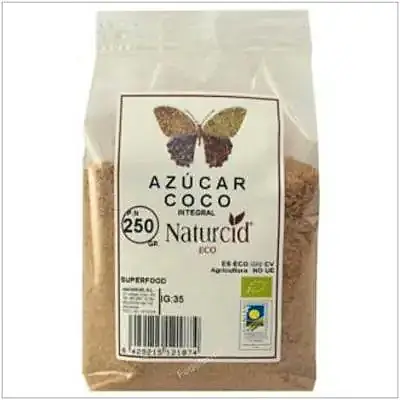 Azúcar de coco integral BIO 250 g, Naturcid