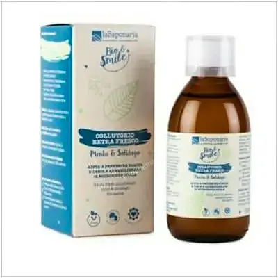 Enjuage bucal extra fresco menta-xilitol BIO 250 ml, La Saponaria