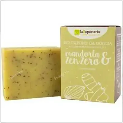 Jabón en pastilla almendra y jengibre 100 g, La Saponaria
