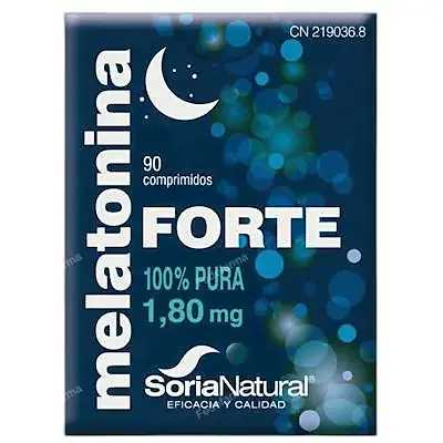 Melatonina forte 1.80 mg 90 comprimidos, Soria Natural