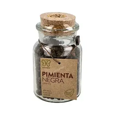 Pimienta negra grano especia BIO 75 g, Naturcid