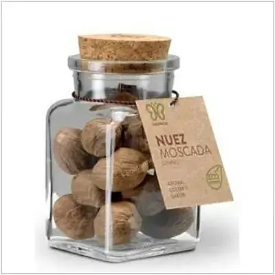 Nuez moscada grano especia BIO 70 g, Naturcid