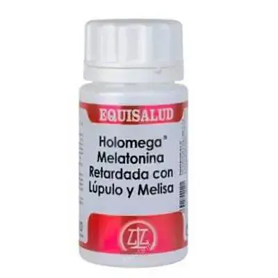 Holomega melatonina retard con lupulo y melisa 50c, Equisalud