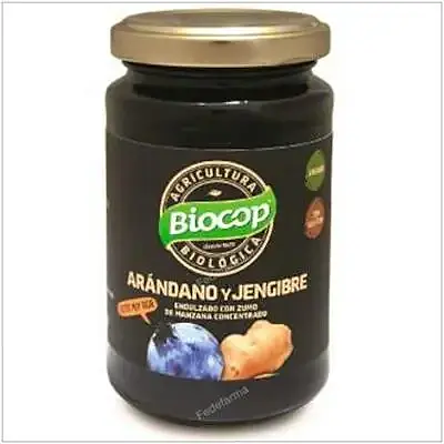 Compota arándanos jengibre 265 g, Biocop