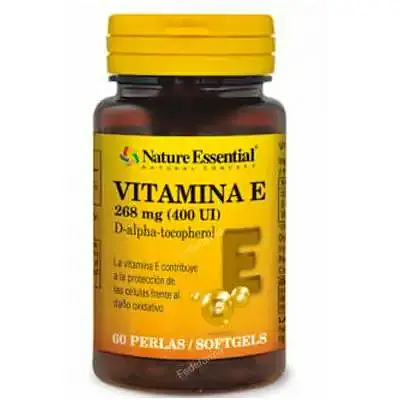 Vitamina e 400UI natural 60 perlas, Nature Essential