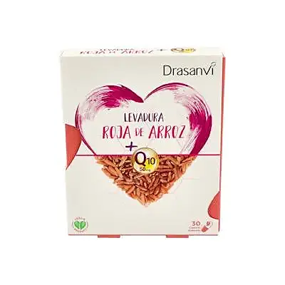 Levadura roja de arroz 2,9 mg monac. k +Q10 30 cápsulas, Drasanvi