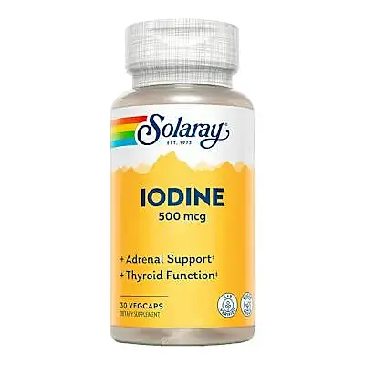 Iodine 500 mcg 30 cápsulas vegetales, Solaray