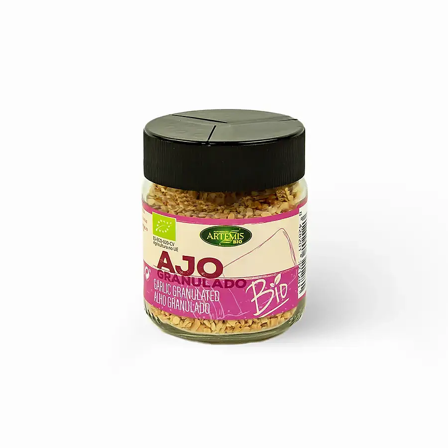 Ajo granulado XL especia BIO 100 g, Artemis Bio