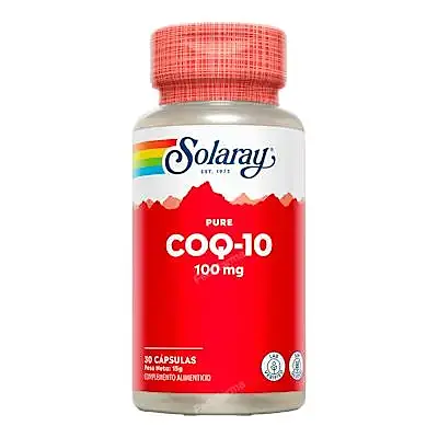 Puré COQ10 100 mg 30 cápsulas, Solaray