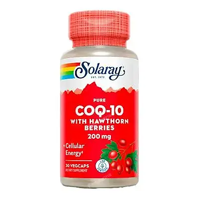 Puré COQ10 200 mg 30 cápsulas vegetales, Solaray