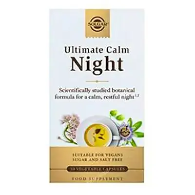Ultimate calma night 30 cápsulas vegetales, Solgar