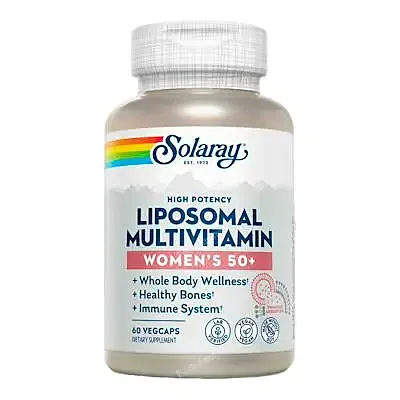 Liposomal multivitamin womens 50+60 cápsulas vegetales, Solaray