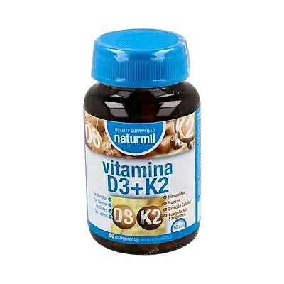 Vitamina d3+k2 60 comprimidos, Naturmil