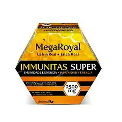 Megaroyal immunitas super 20 ampollas, Dietmed