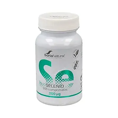 Selenio 200 ug 200 comprimidos, Soria Natural