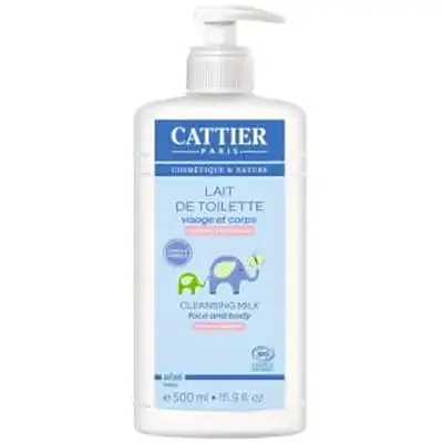 Leche hidratante bebe limpia cara y cuerpo 500 ml, Cattier