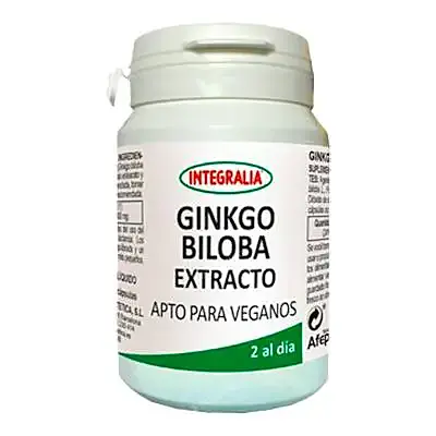Ginkgo biloba extracto 60 cápsulas vegetales, Integralia