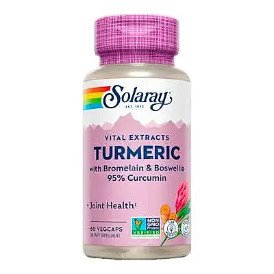 Turmeric Bromelain-Boswelia 60 cápsulas vegetales, Solaray