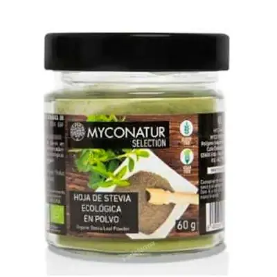 Hoja de stevia polvo BIO 60 g, Myconatur