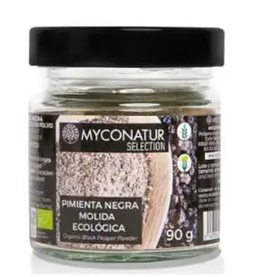 Pimienta negra molida BIO 90 g, Myconatur