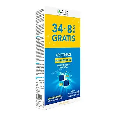 Magnesio + vit B6 21 comprimidos efervescentes 2 uds., Arkopharma