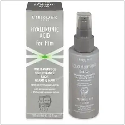 Ácido hialurónico hombre bálsamo cara barba 100 ml, L'Erbolario