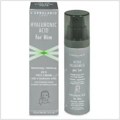 Ácido hialurónico hombre crema cara 24 horas 50 ml, L'Erbolario