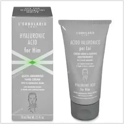 Ácido hialurónico hombre crema manos 75 ml, L'Erbolario