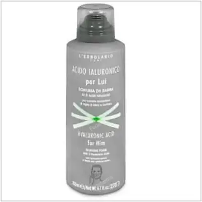 Ácido hialurónico hombre espuma afeitar 200 ml, L'Erbolario