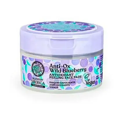 Anti-ox wild blueberry discos faciales exfoli 20 uds., Natura Siberica
