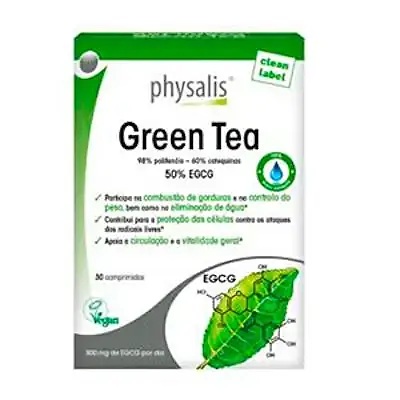 Green tea 30 comprimidos, Physalis