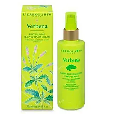 Verbena crema cuerpo y manos revitalizante 200 ml, L'Erbolario