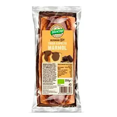 Bizcocho marmol trigo espelta BIO 250 g, Biocop