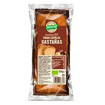 Bizcocho castañas trigo espelta BIO 250 g, Biocop