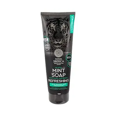 Jabón de menta para cabello y cuerpo 200 ml, Natura Siberica