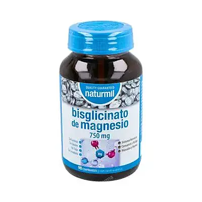 Magnesio bisglicinato 750 mg 90 comprimidos, Naturmil
